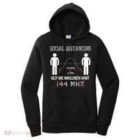 Amateur Radio Ham Social Distancing Ham Radio Operator Women's Hoodie thumb 0