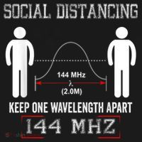 Amateur Radio Ham Social Distancing Ham Radio Operator Mousepad thumb 1