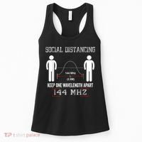 Amateur Radio Ham Social Distancing Ham Radio Operator Women's Tank Top thumb 0