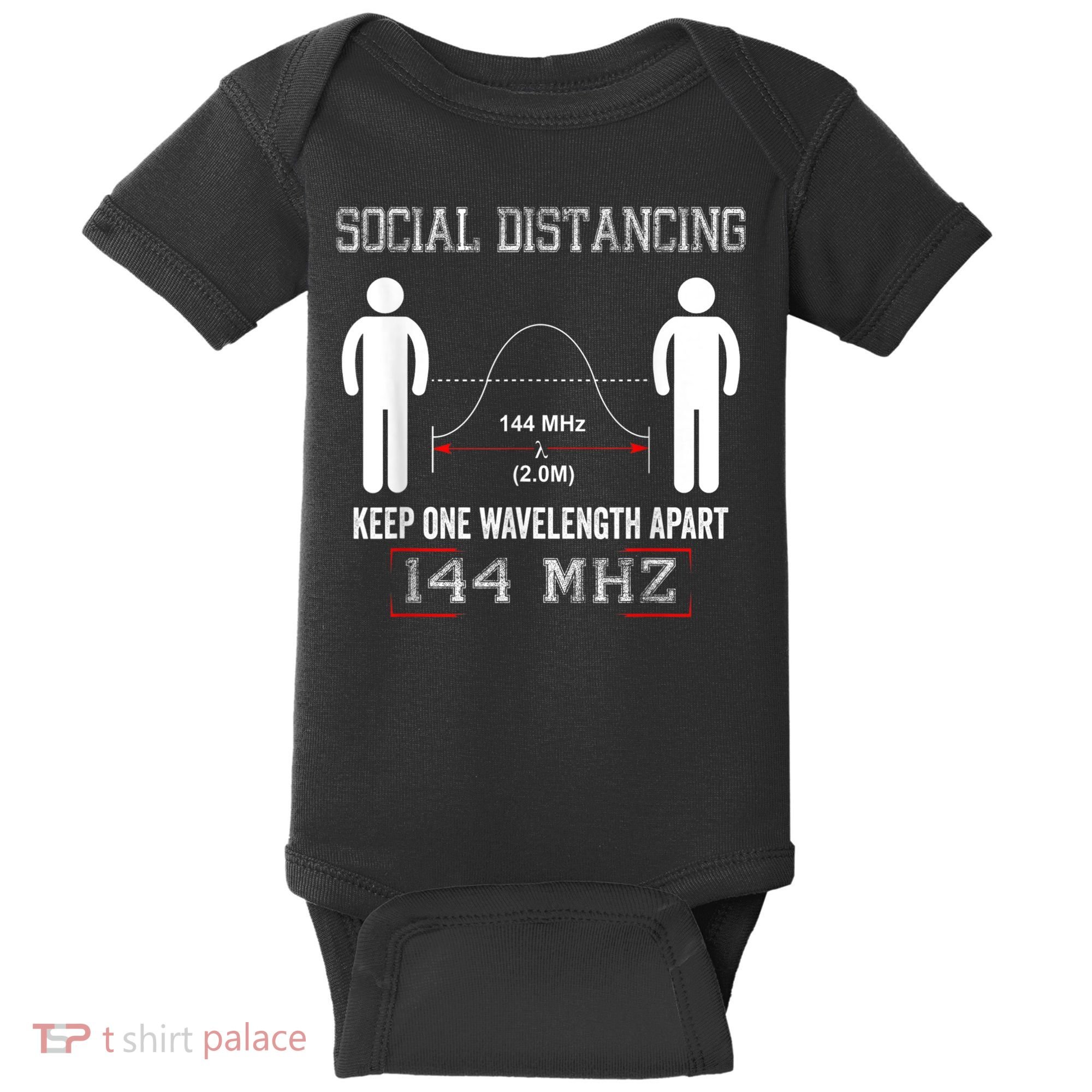 Amateur Radio Ham Social Distancing Ham Radio Operator Baby Bodysuit
