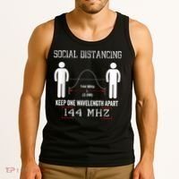 Amateur Radio Ham Social Distancing Ham Radio Operator Tank Top thumb 3