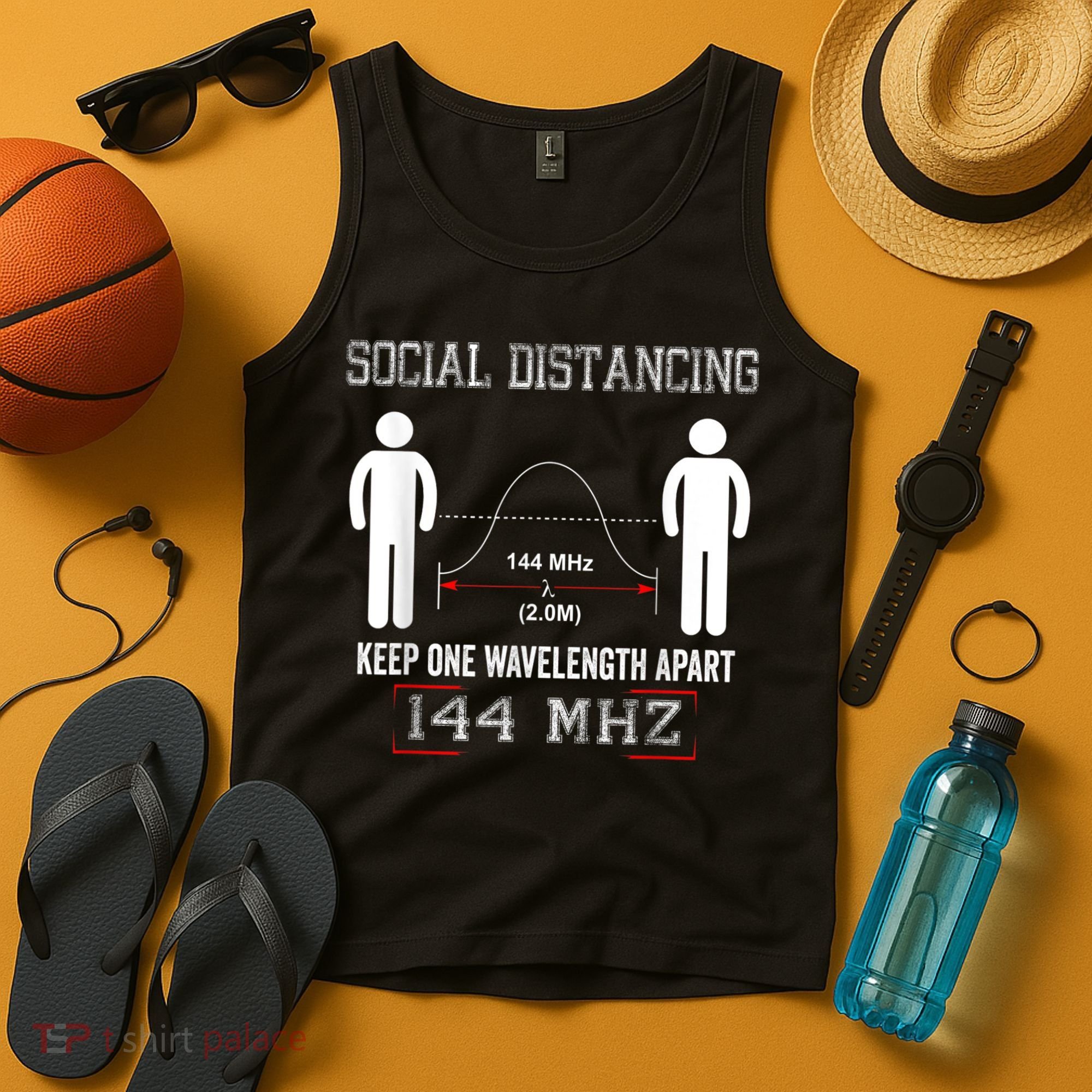 Amateur Radio Ham Social Distancing Ham Radio Operator Tank Top