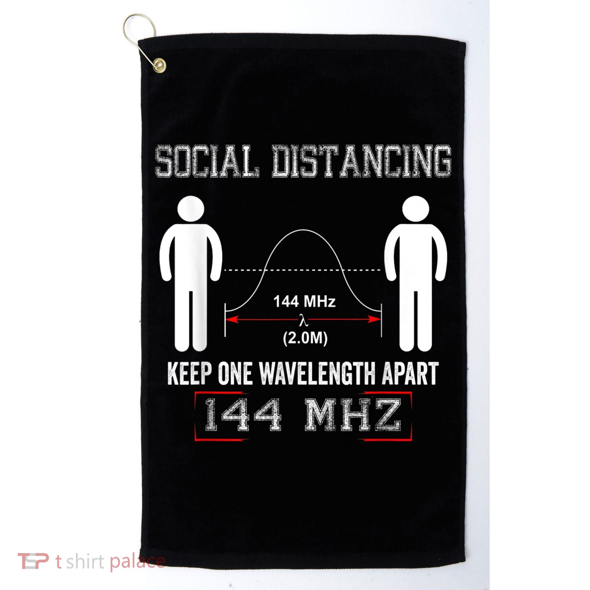 Amateur Radio Ham Social Distancing Ham Radio Operator Golf Towel