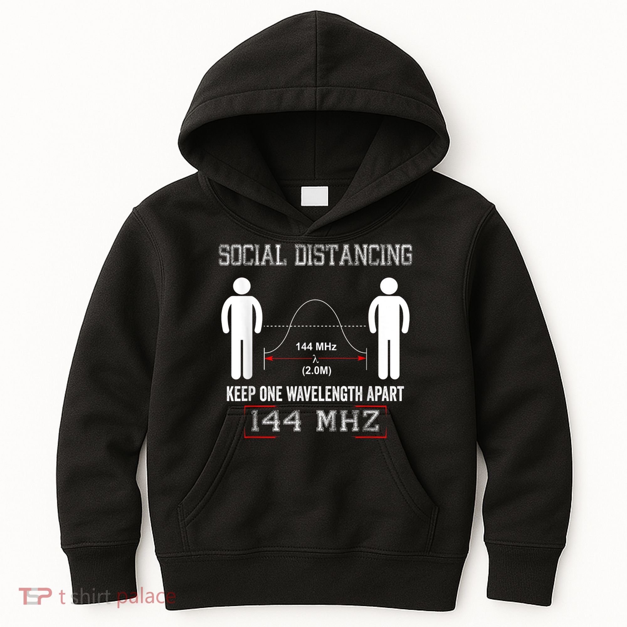 Amateur Radio Ham Social Distancing Ham Radio Operator Kids Hoodie