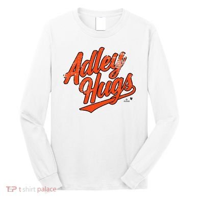 A.D.L.E.Y R.U.T.S.C.H.M.A.N Hug Script Baltimore Baseball Long Sleeve Shirt