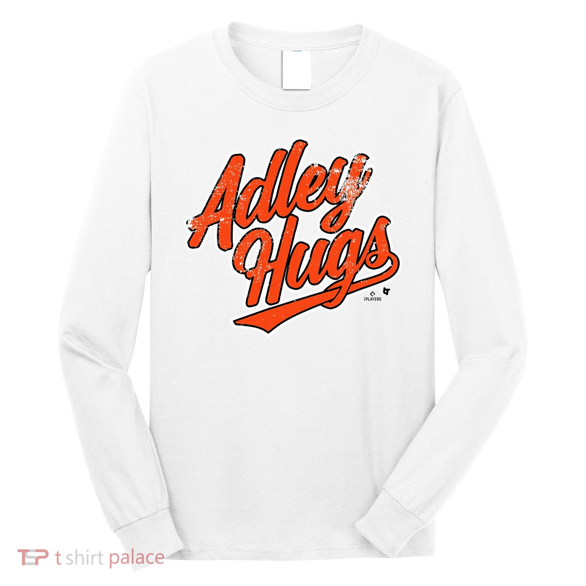A.D.L.E.Y R.U.T.S.C.H.M.A.N Hug Script Baltimore Baseball Long Sleeve Shirt
