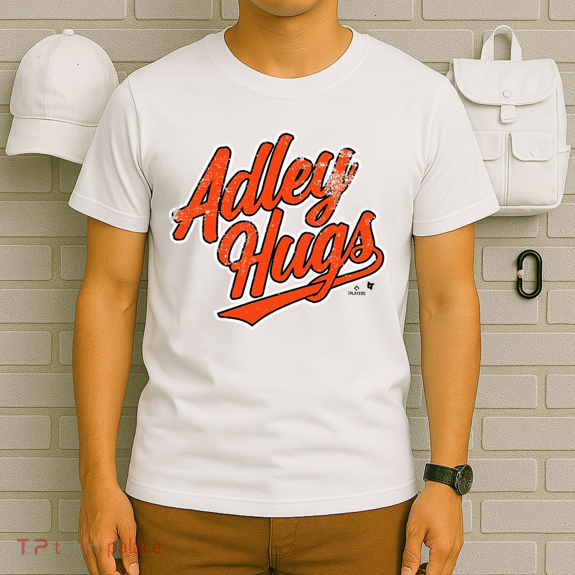 A.D.L.E.Y R.U.T.S.C.H.M.A.N Hug Script Baltimore Baseball T-Shirt