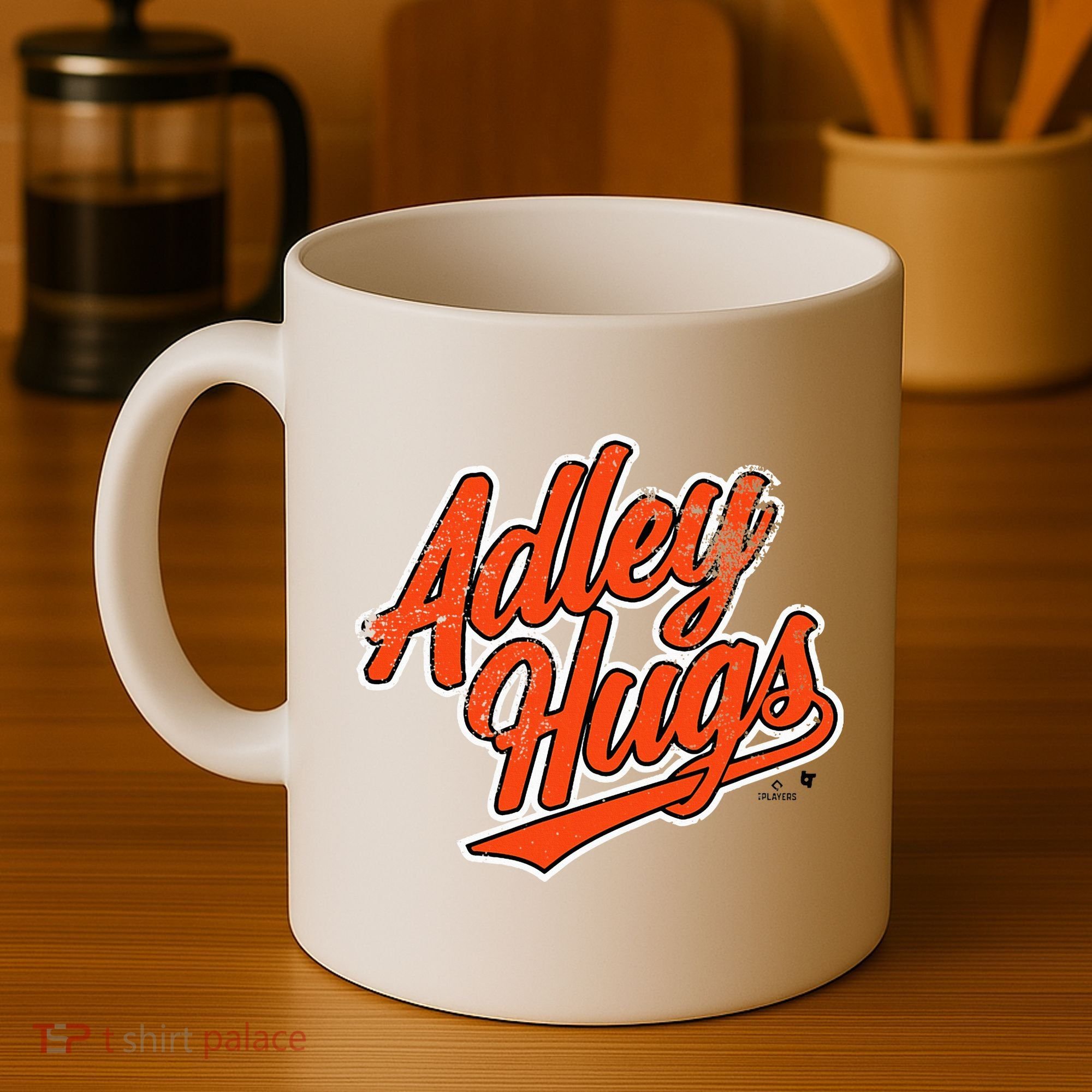 A.D.L.E.Y R.U.T.S.C.H.M.A.N Hug Script Baltimore Baseball Coffee Mug