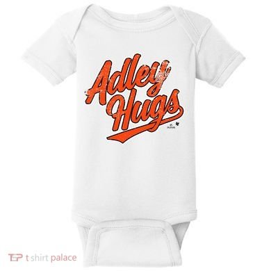 A.D.L.E.Y R.U.T.S.C.H.M.A.N Hug Script Baltimore Baseball Baby Bodysuit