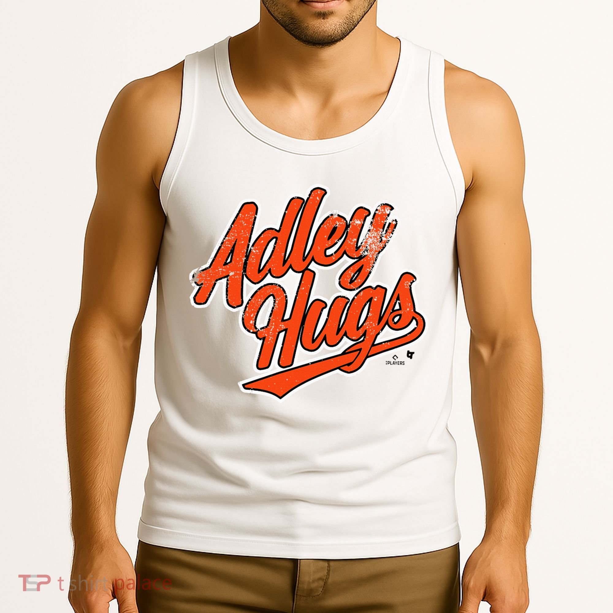 A.D.L.E.Y R.U.T.S.C.H.M.A.N Hug Script Baltimore Baseball Tank Top
