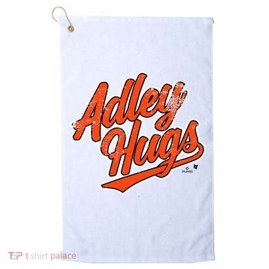 A.D.L.E.Y R.U.T.S.C.H.M.A.N Hug Script Baltimore Baseball Golf Towel