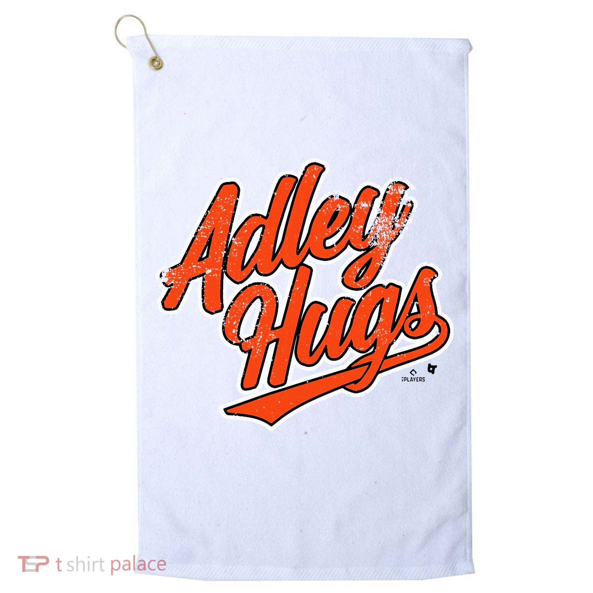 A.D.L.E.Y R.U.T.S.C.H.M.A.N Hug Script Baltimore Baseball Golf Towel