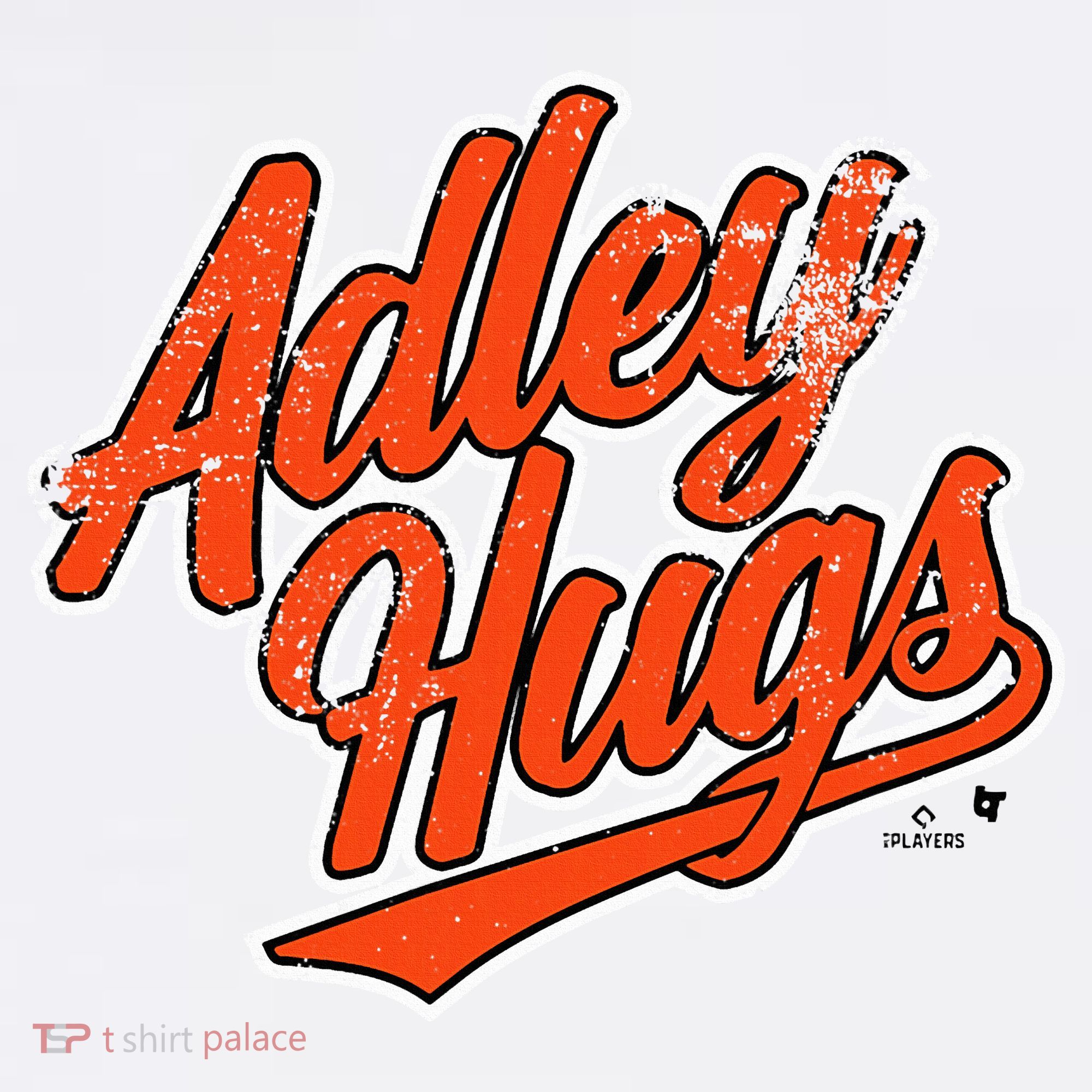 A.D.L.E.Y R.U.T.S.C.H.M.A.N Hug Script Baltimore Baseball Women's Long Sleeve Shirt
