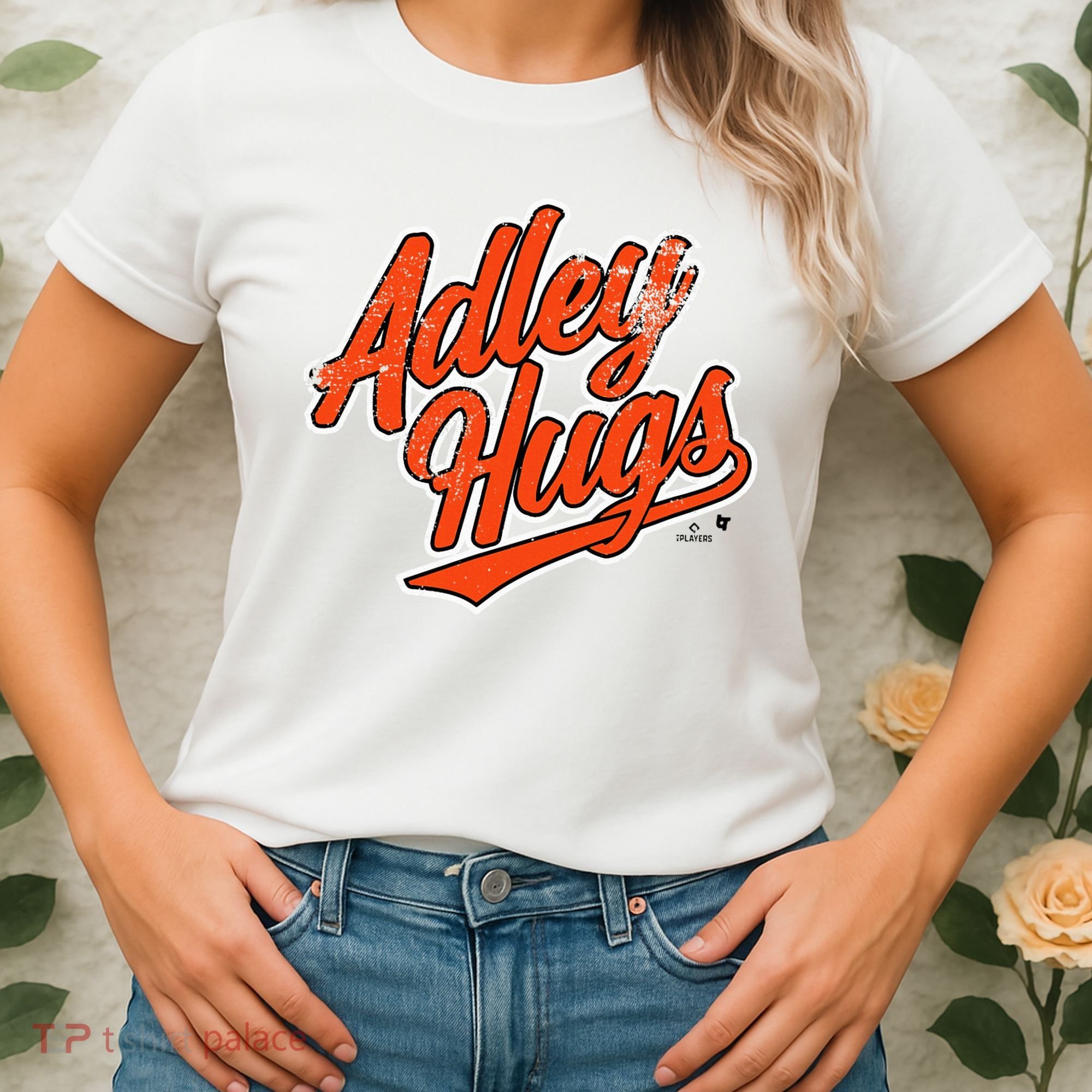 A.D.L.E.Y R.U.T.S.C.H.M.A.N Hug Script Baltimore Baseball Women's T-Shirt