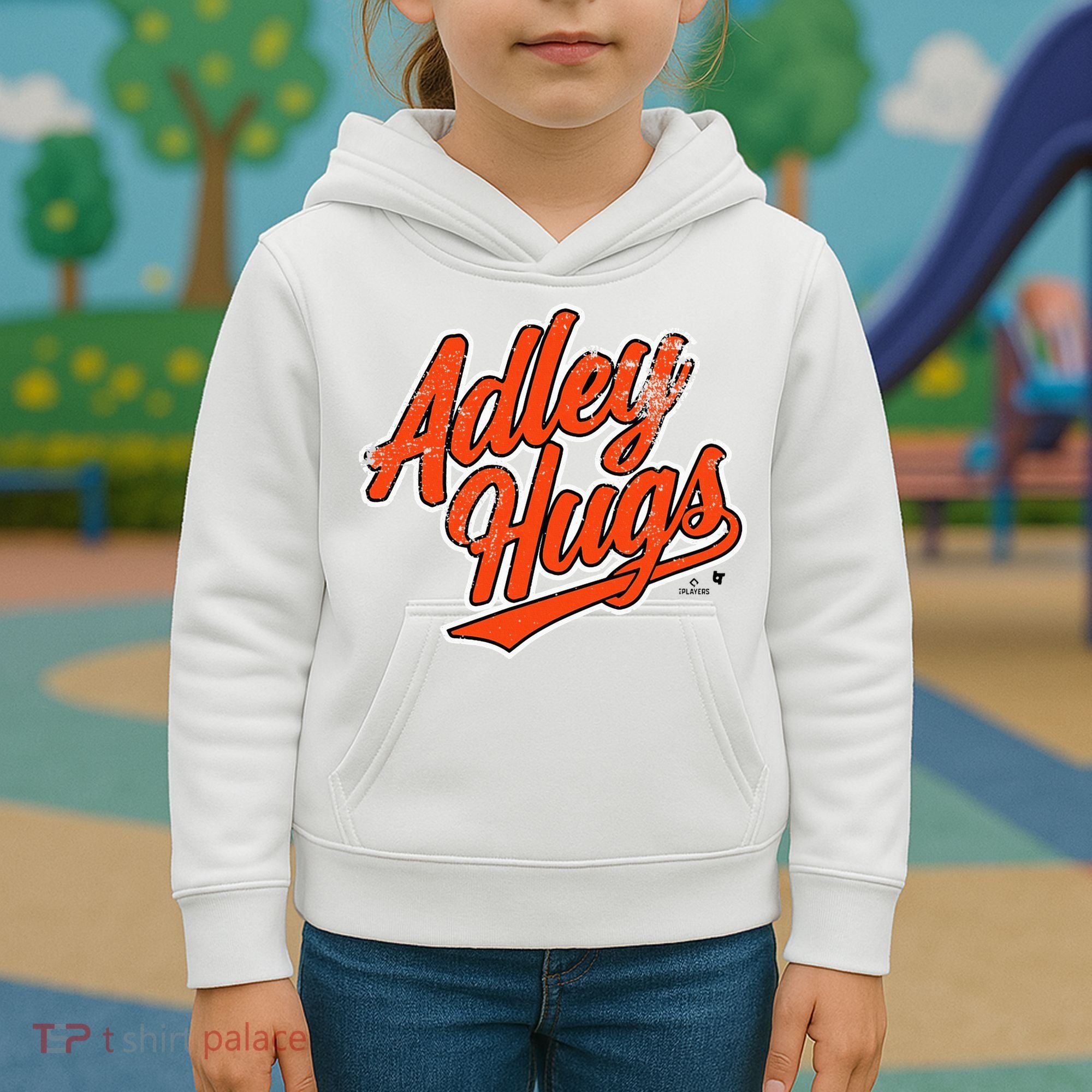 A.D.L.E.Y R.U.T.S.C.H.M.A.N Hug Script Baltimore Baseball Kids Hoodie