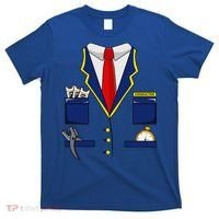 Adult Railroad Halloween Train Conductor Costume T-Shirt thumb 0