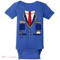 Adult Railroad Halloween Train Conductor Costume Baby Bodysuit thumb 0