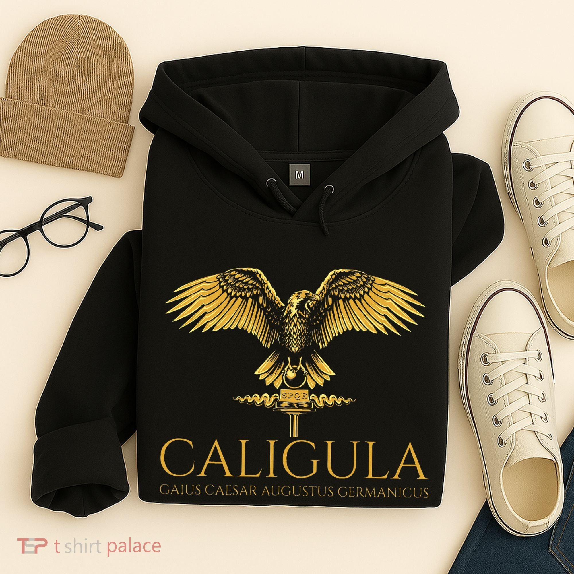 Ancient Roman History Emperor Caligula Spqr Rome Hoodie
