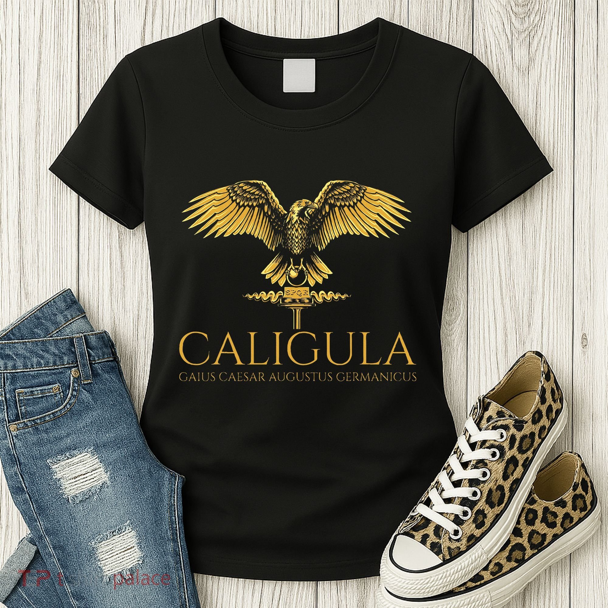 Ancient Roman History Emperor Caligula Spqr Rome Women's T-Shirt