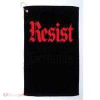 Anti-Trump Resist Its Like Germany 1938 Activist Protest Golf Towel thumb 0