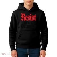 Anti-Trump Resist Its Like Germany 1938 Activist Protest Kids Hoodie thumb 4