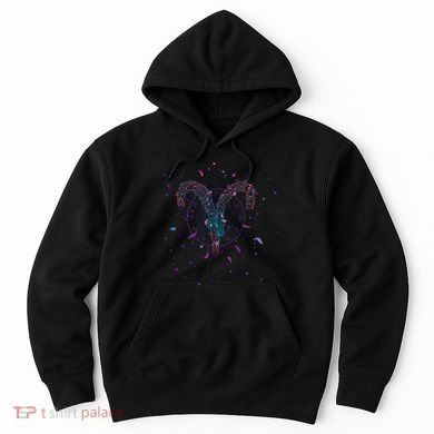 Aries Floral Zodiac Hoodie