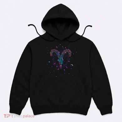 Aries Floral Zodiac Hoodie