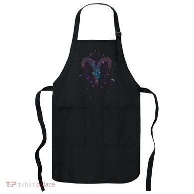 Aries Floral Zodiac Apron