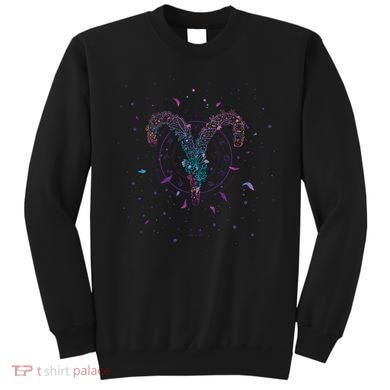 Aries Floral Zodiac Sweatshirt