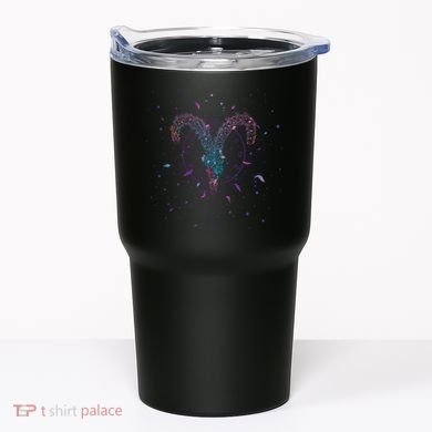 Aries Floral Zodiac Tumbler