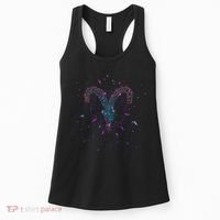Aries Floral Zodiac Women's Tank Top thumb 0