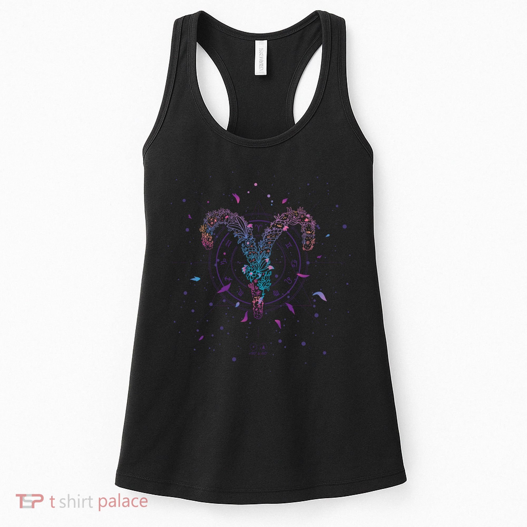 Aries Floral Zodiac Women's Tank Top