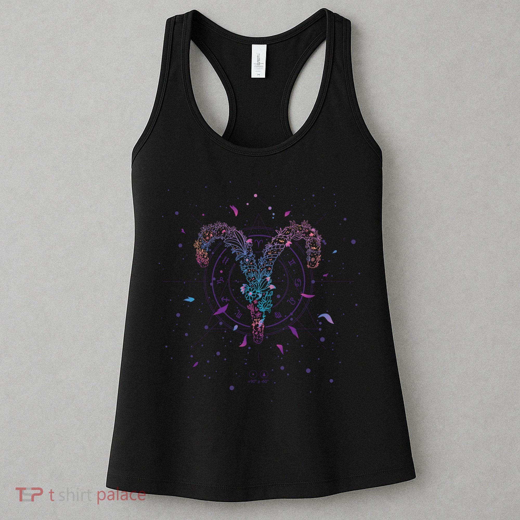 Aries Floral Zodiac Women's Tank Top