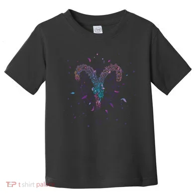 Aries Floral Zodiac Toddler T-Shirt