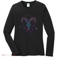 Aries Floral Zodiac Women's Long Sleeve Shirt thumb 0