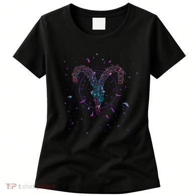 Aries Floral Zodiac Women's T-Shirt