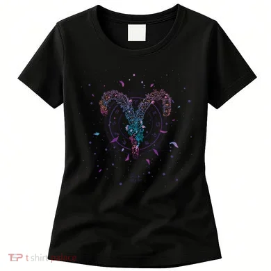 Aries Floral Zodiac Women's T-Shirt