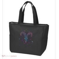 Aries Floral Zodiac Tote Bag thumb 3