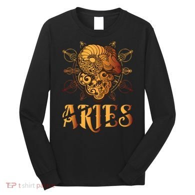 Aries goat Zodiac Long Sleeve Shirt