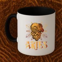 Aries goat Zodiac Coffee Mug thumb 2
