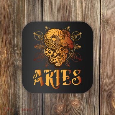 Aries goat Zodiac Coaster