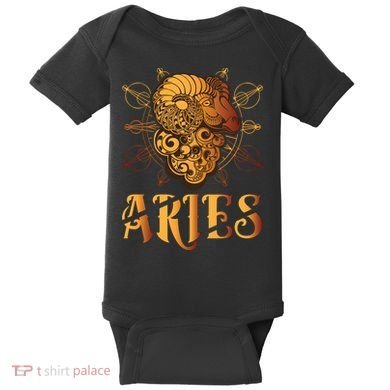 Aries goat Zodiac Baby Bodysuit
