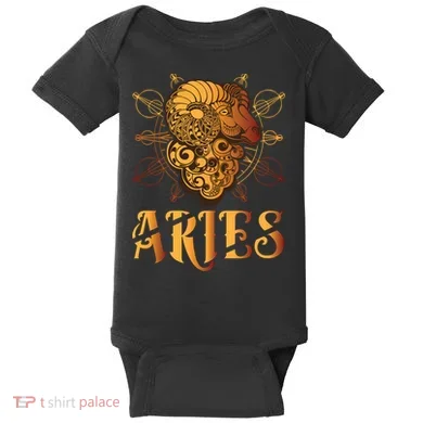 Aries goat Zodiac Baby Bodysuit