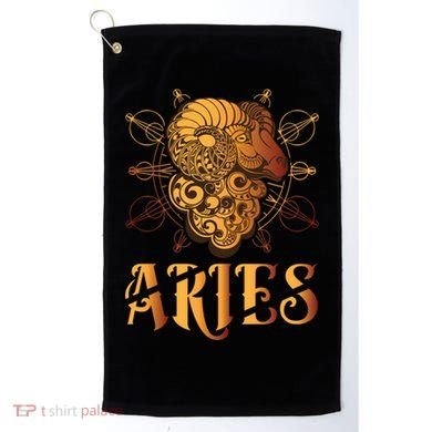 Aries goat Zodiac Golf Towel