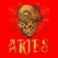 Aries goat Zodiac Santa Hat thumb 1