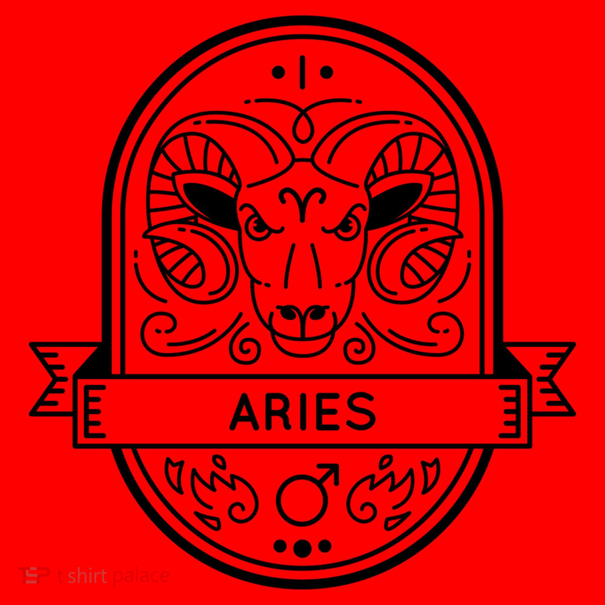 Aries Zodiac Symbol Design Santa Hat