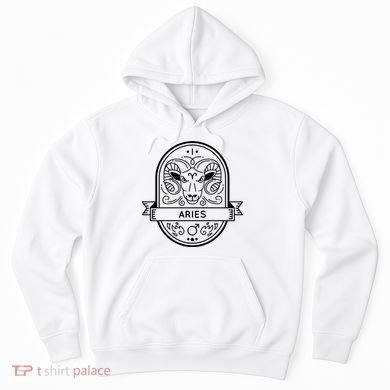 Aries Zodiac Symbol Design Hoodie