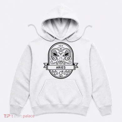 Aries Zodiac Symbol Design Hoodie
