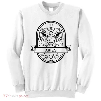 Aries Zodiac Symbol Design Sweatshirt