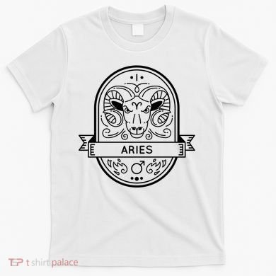 Aries Zodiac Symbol Design T-Shirt